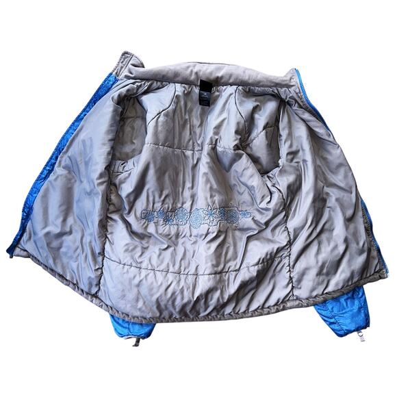 The North Face Blue Padded Puffer Full-Zip Jacket Women's Large - Picture 5 of 7